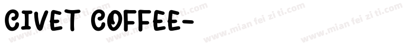 CIVET COFFEE字体转换